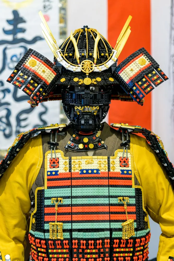 lego samurai kabuto menpo moc Andrea Montuori