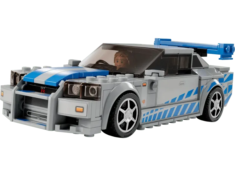 Lego Nissan Skyline GT-R (R34) assembled.