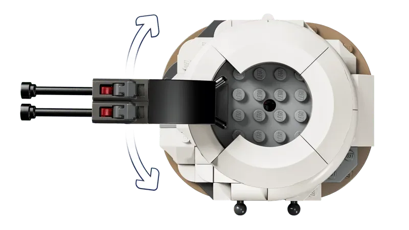 Lego turret rotation mechanism.