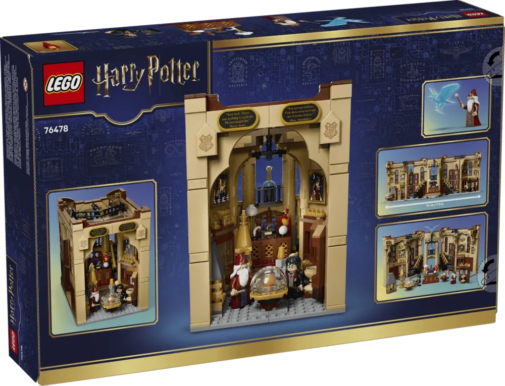 LEGO Dumbledore's Office Box Back.