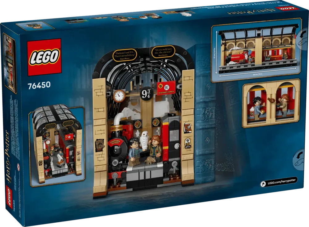 Back of the Hogwarts Express Book Nook box.