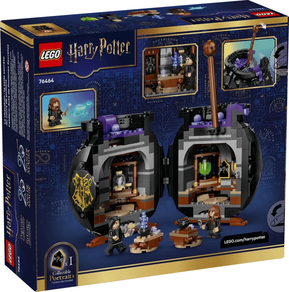 Back of LEGO Cauldron box, showing interior.