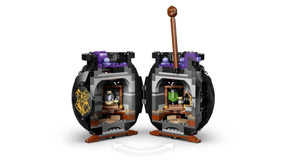 Open cauldron interior view.