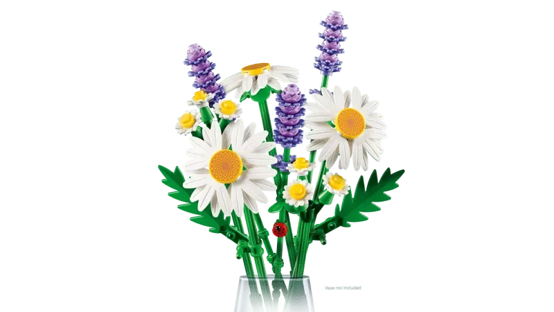 LEGO Daisies in a vase.
