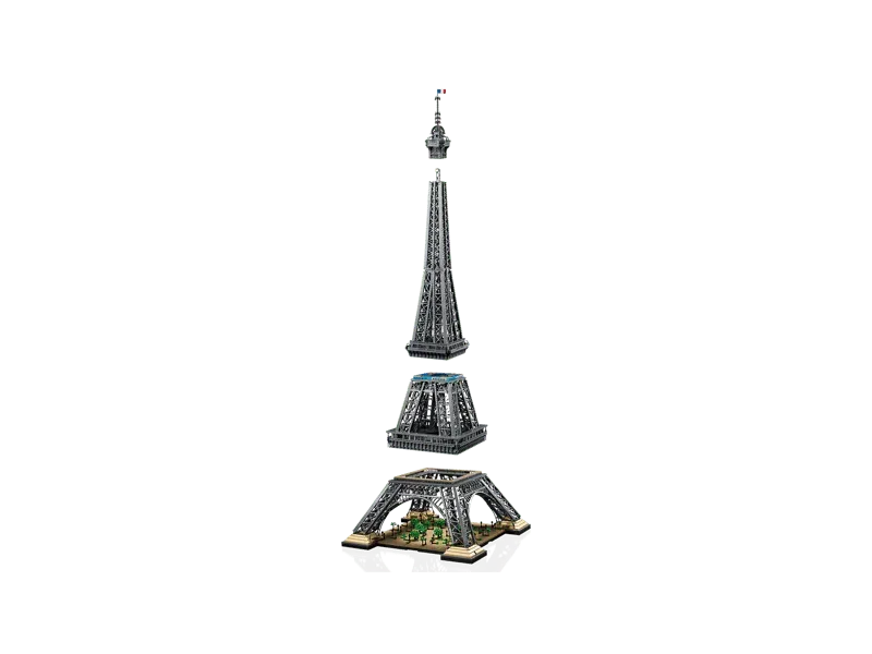 Modular sections of LEGO Eiffel Tower.