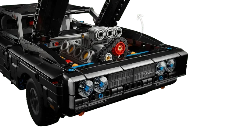 LEGO Charger R/T with open hood