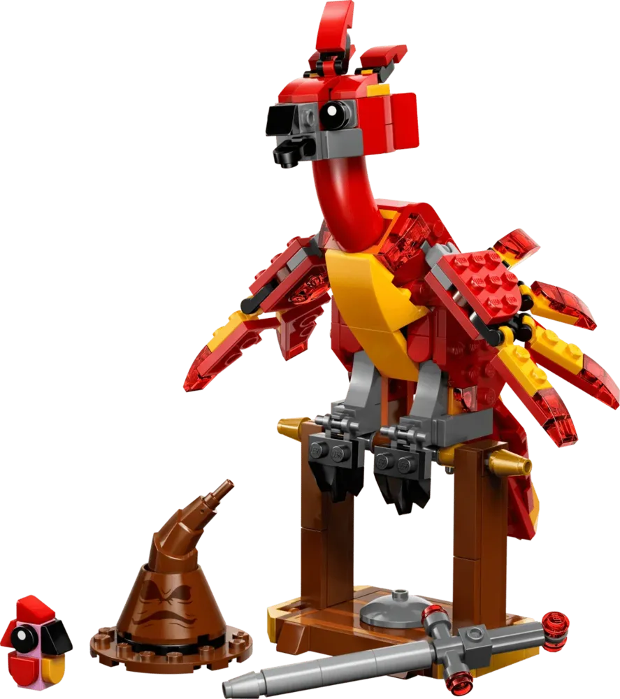 Complete Fawkes model with accessories.