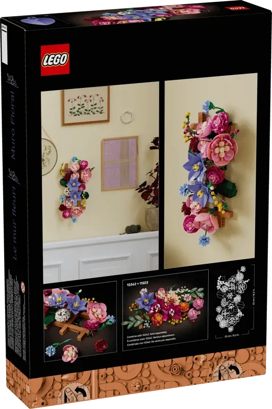 LEGO Flower Wall box back