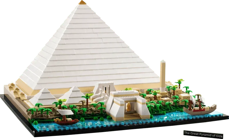 Completed LEGO Giza Pyramid.