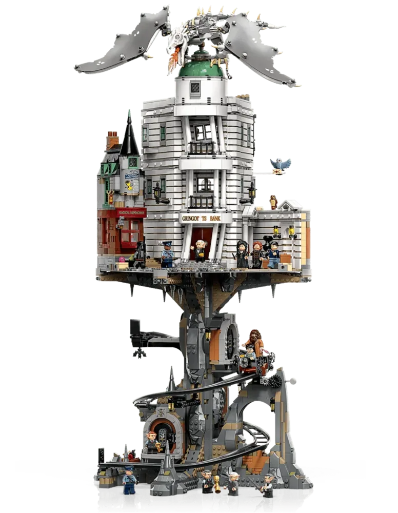 Gringotts Bank with Dragon mounted.