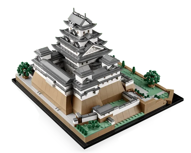 LEGO Himeji Castle top view.