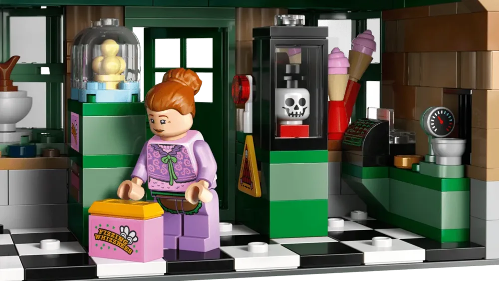 Honeydukes interior, candy display.