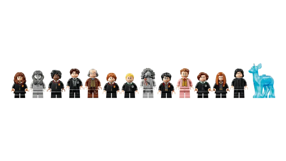Minifigure lineup, static