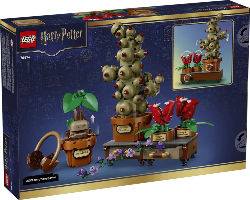 LEGO Harry Potter Herbology Plants box back.
