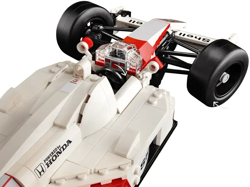 Lego McLaren MP4/4 front suspension and cockpit.