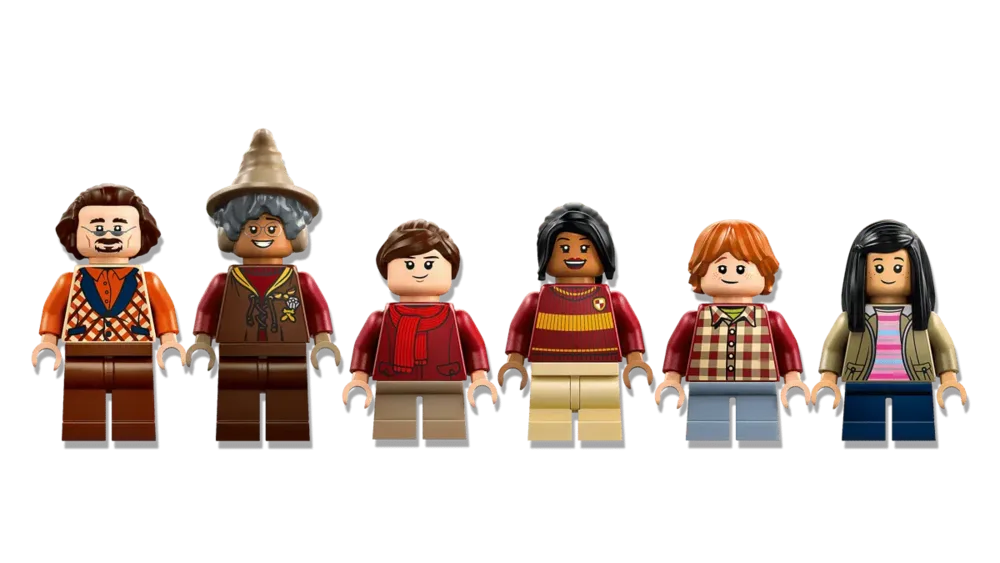 Minifigure lineup.
