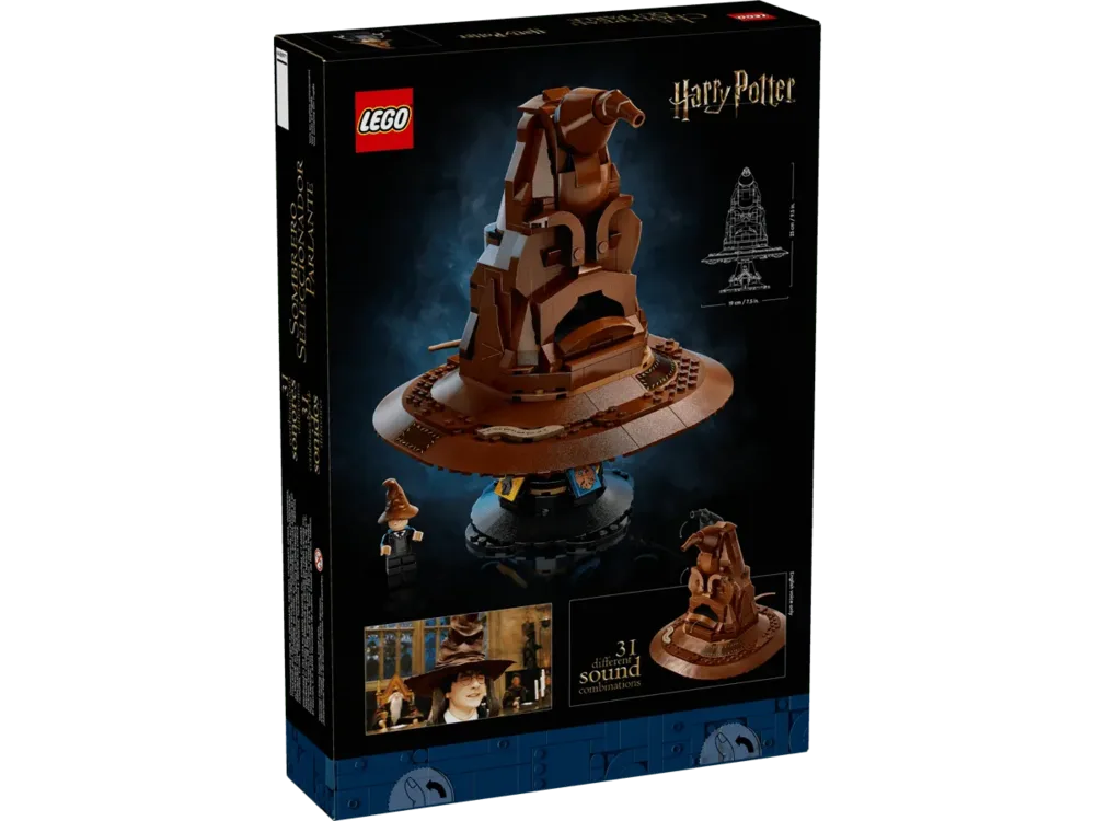 LEGO Harry Potter Talking Sorting Hat box back