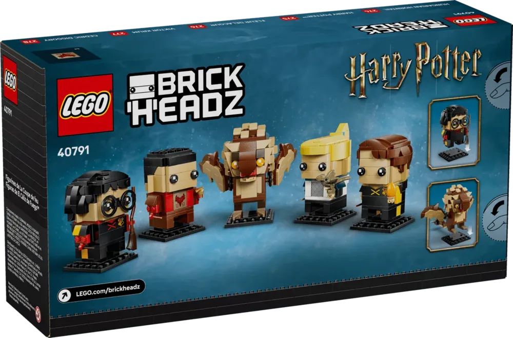 BrickHeadz Goblet of Fire box back.