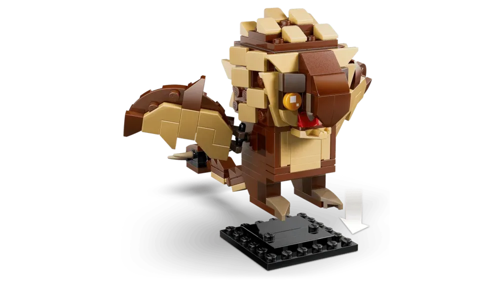 Hungarian Horntail BrickHeadz exploded.