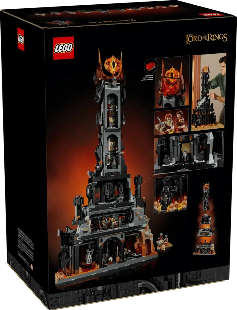 Lego Barad-dûr box back.