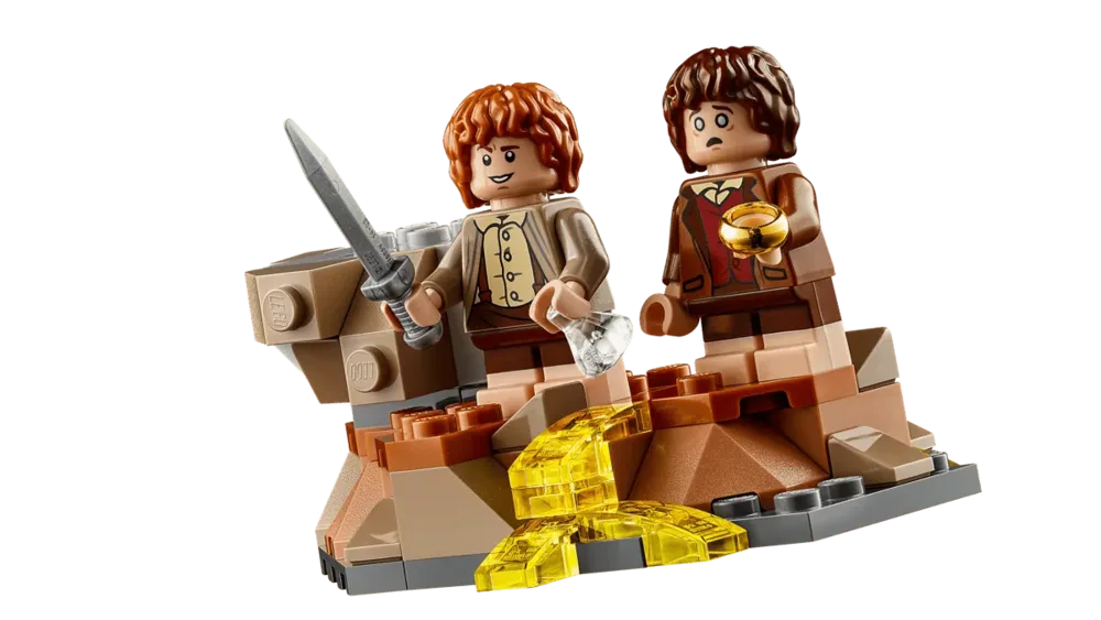 Frodo and Sam at Mount Doom.
