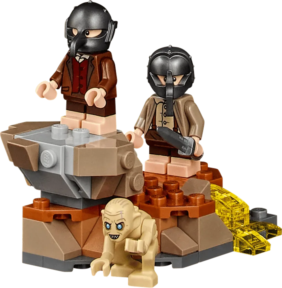 Orcs and Gollum at Mount Doom.