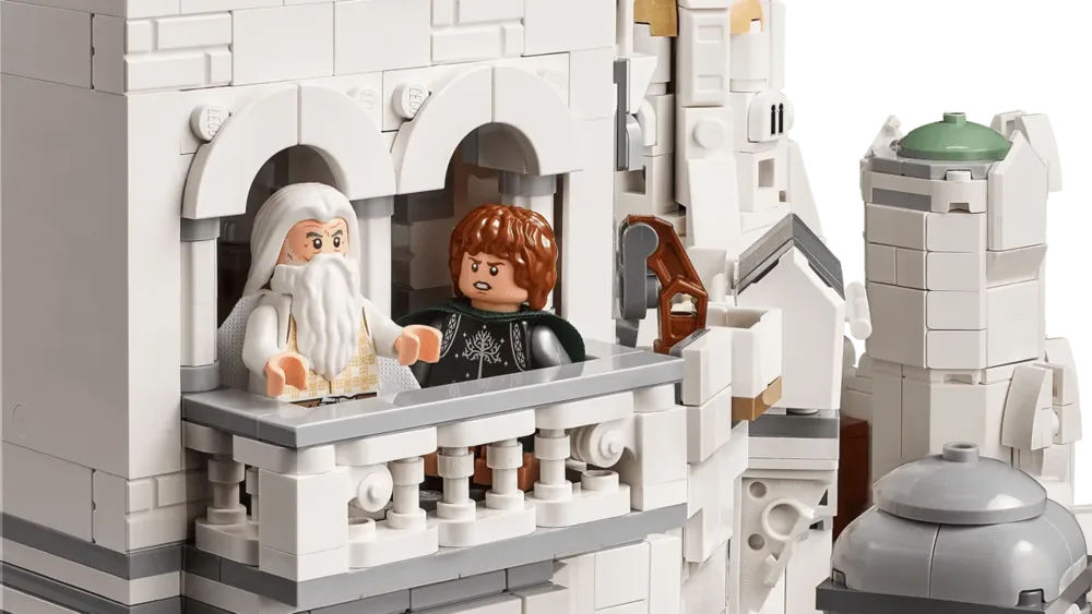 Gandalf and Pippin on balcony