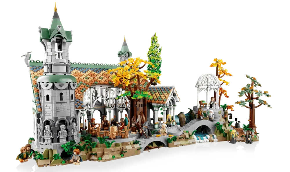 Assembled Rivendell model, front.