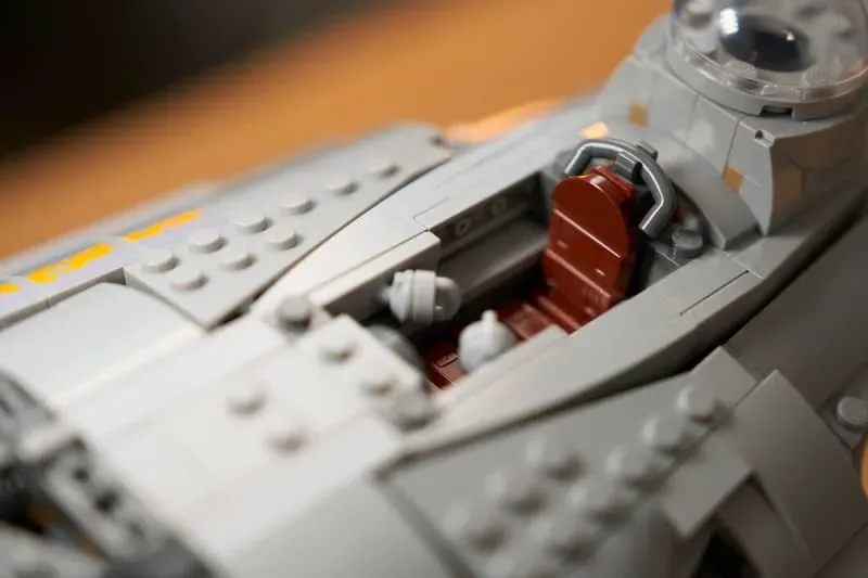 Alternative close-up of Lego N-1 Starfighter UCS cockpit