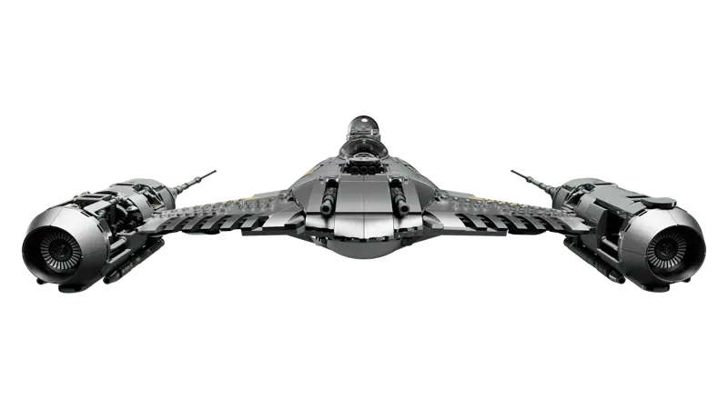 Front-elevated view of Lego N-1 Starfighter UCS