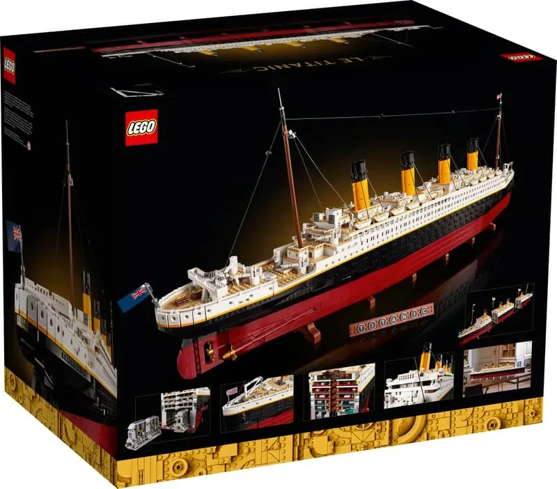 LEGO Titanic 10294 box back.