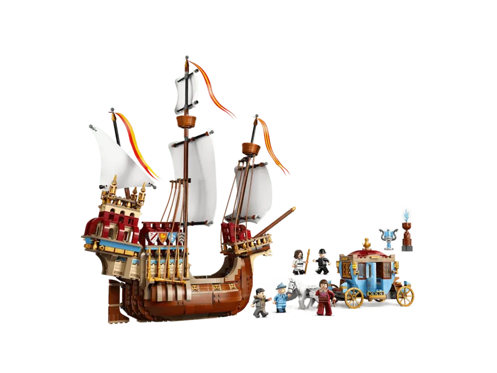 Side profile of set models.