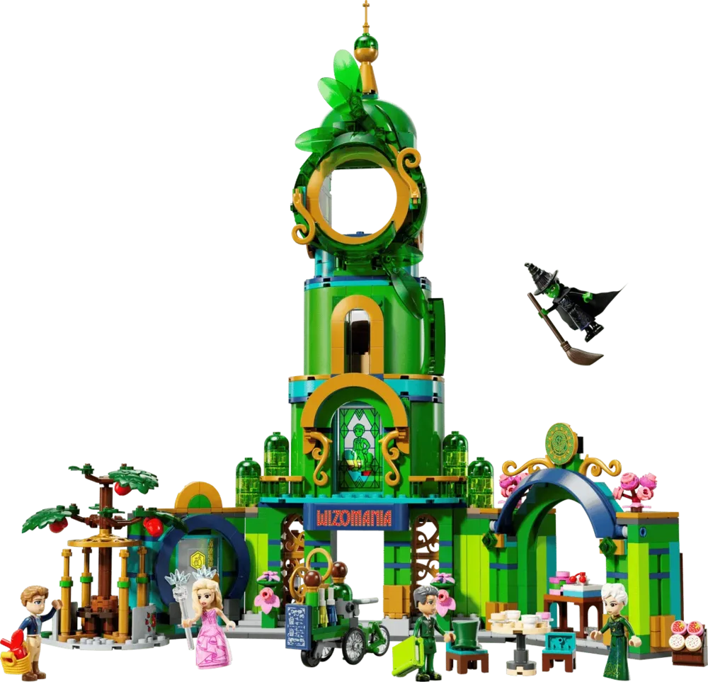 Lego Emerald City 75684 set with minifigures.