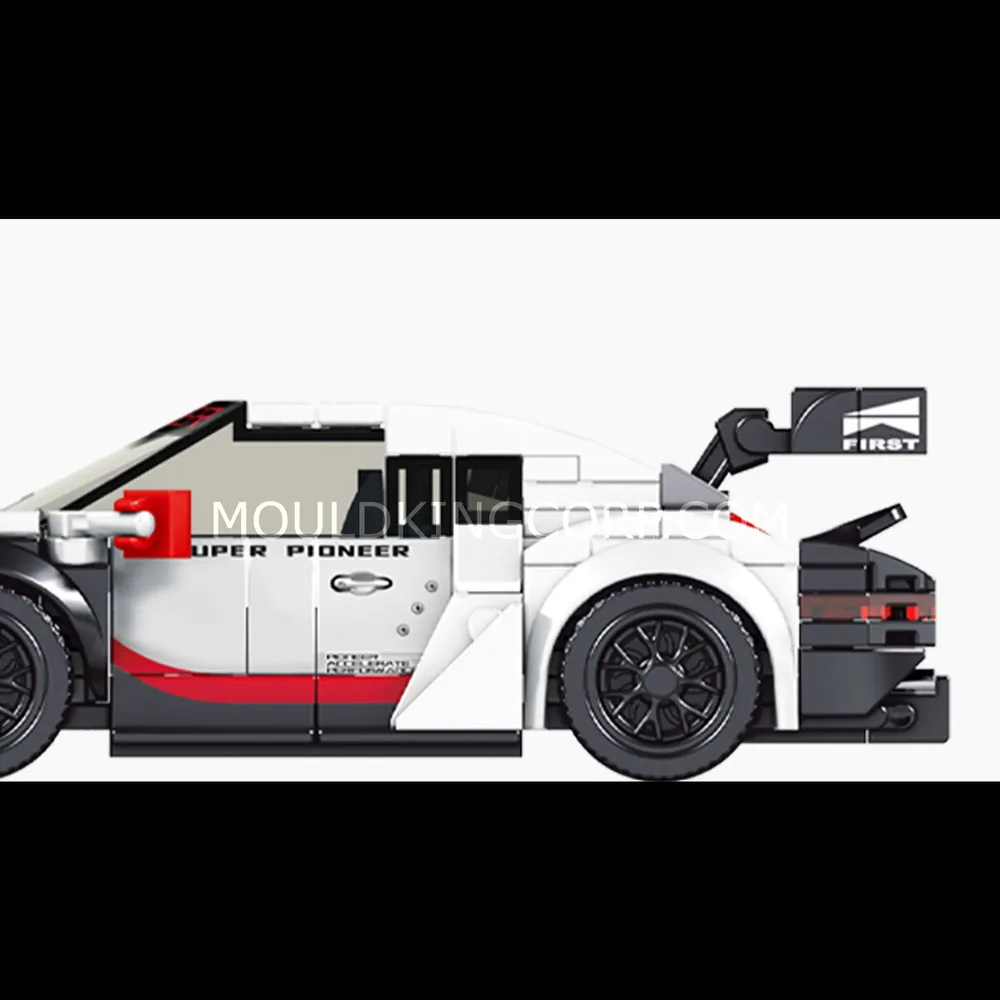 Sports car side view.