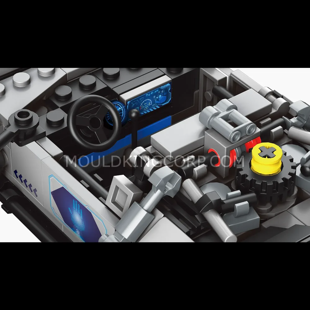 DeLorean model cockpit details