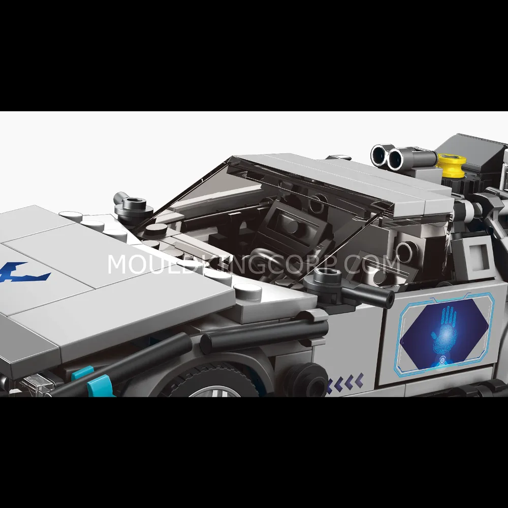 Front view of DeLorean model