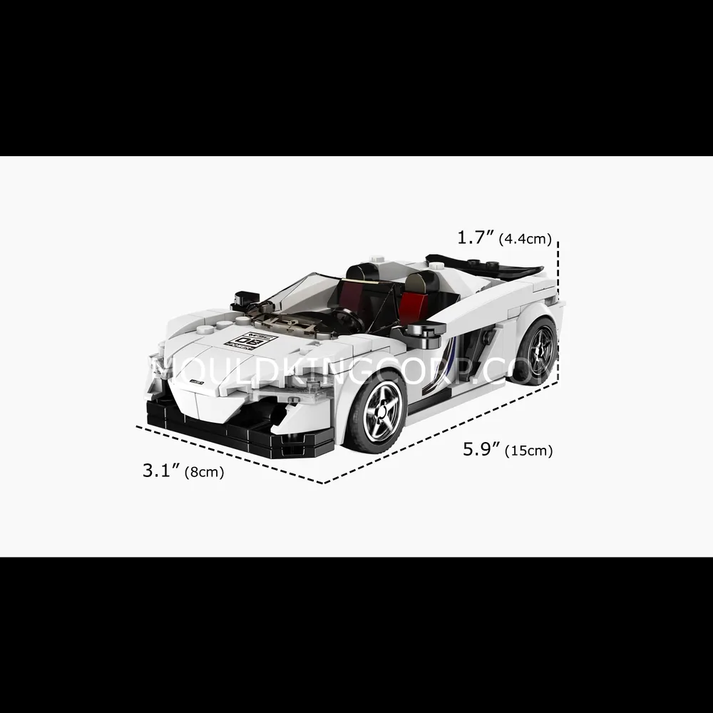 Dimensions of the 650S Spider model