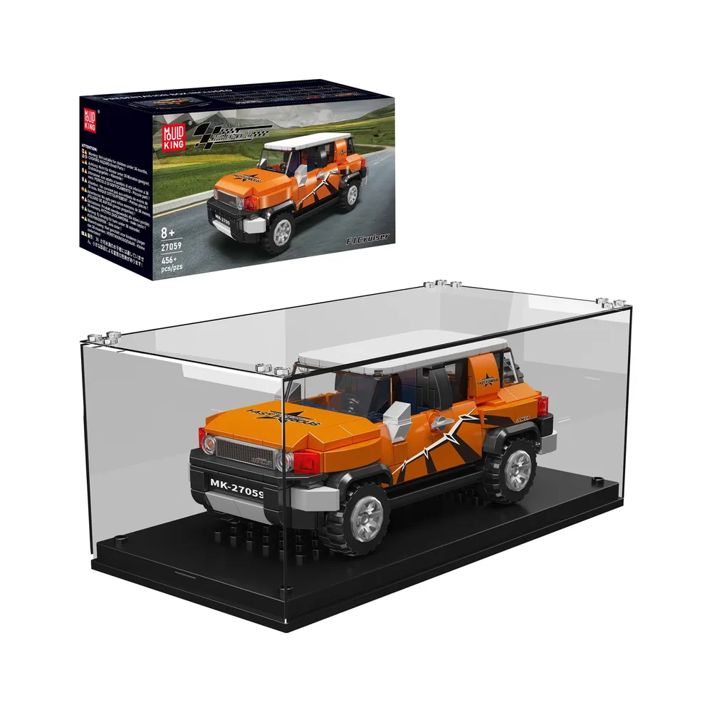 Mould King FJ Cruiser SUV 27059 building blocks set with display case and original box.