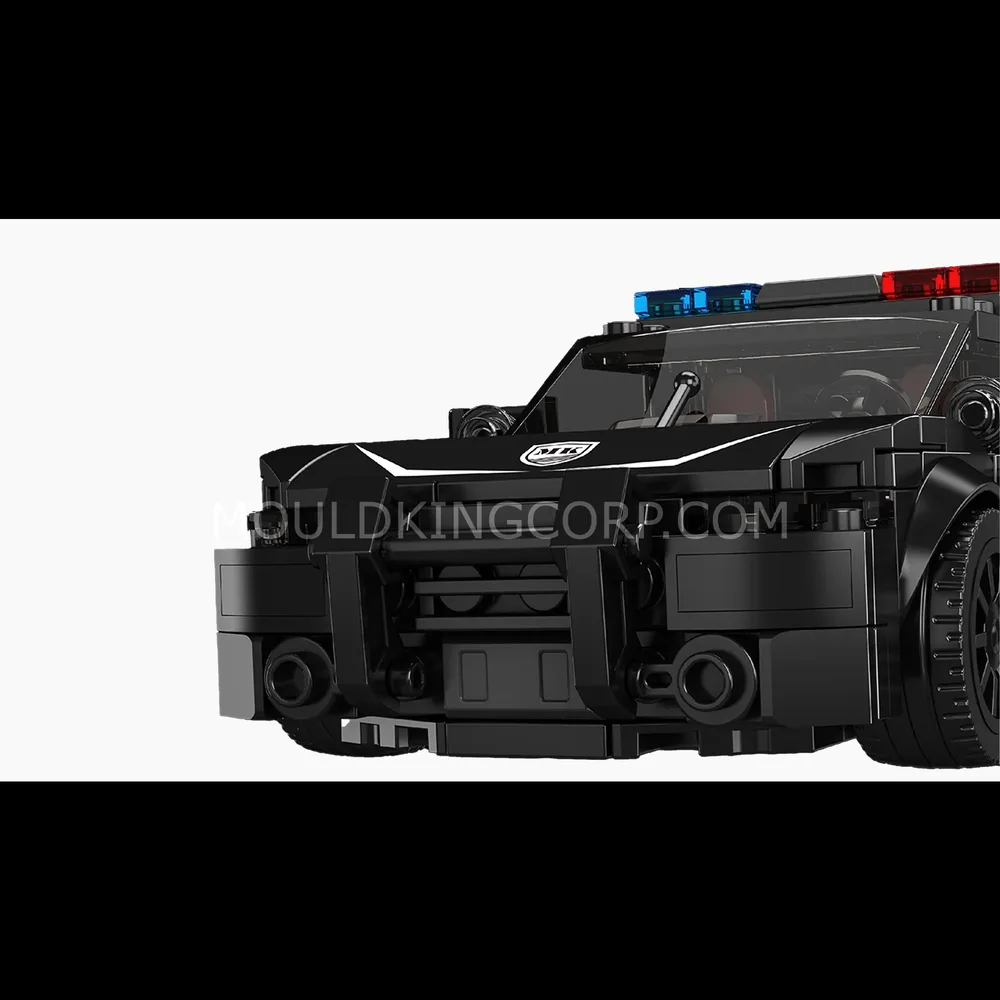 Police car front.