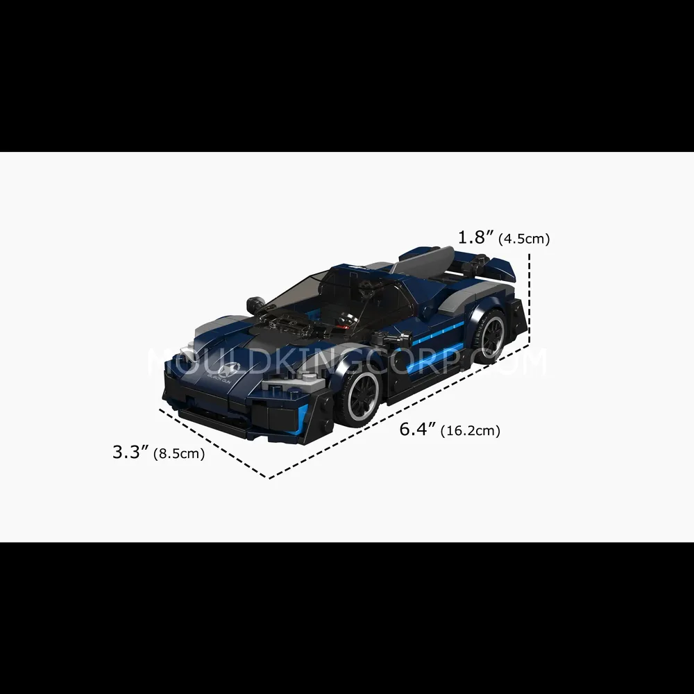 Mould King AMG One Supercar 27082 dimensions.