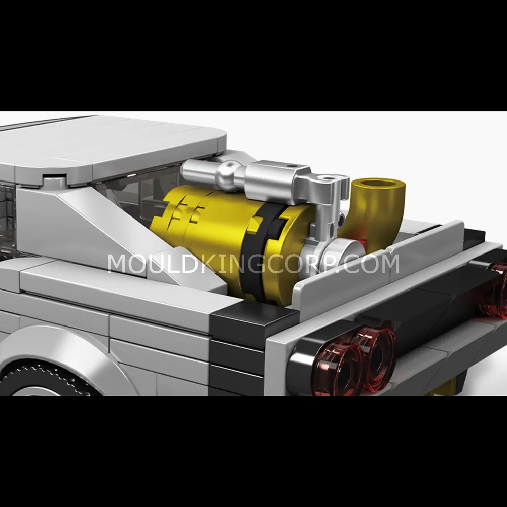 Mould King Charger engine and taillights.