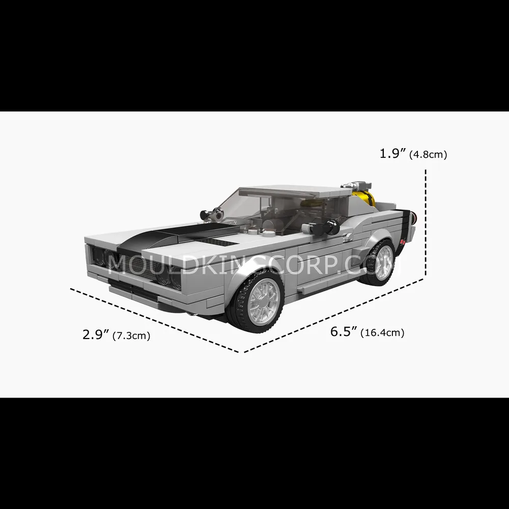 Mould King Charger model dimensions.