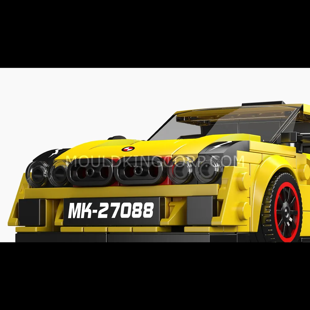 Rally car front detailed view