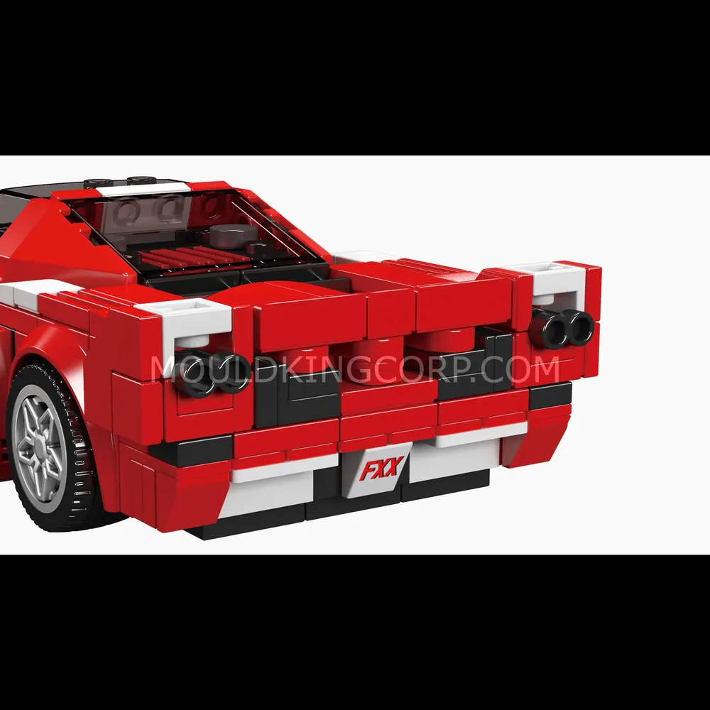 FXX model's powerful rear view.