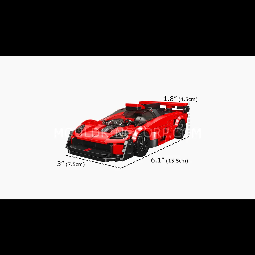 T.50s Supercar model dimensions