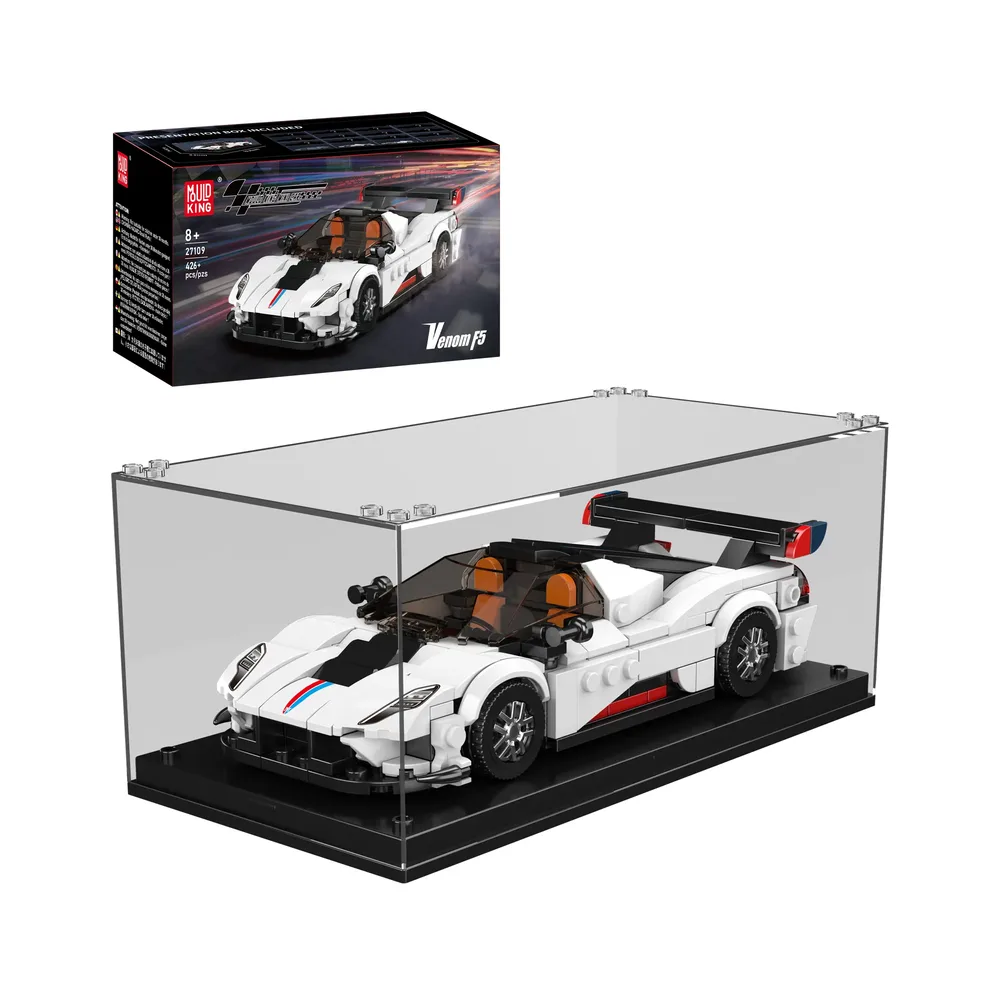 Venom F5 Supercar display and box art.