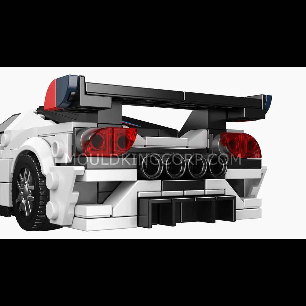 Rear view of Venom F5 model with taillights and spoiler.