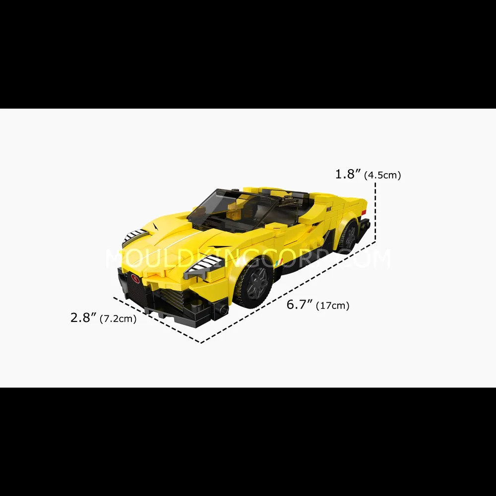 Supercar dimensions.