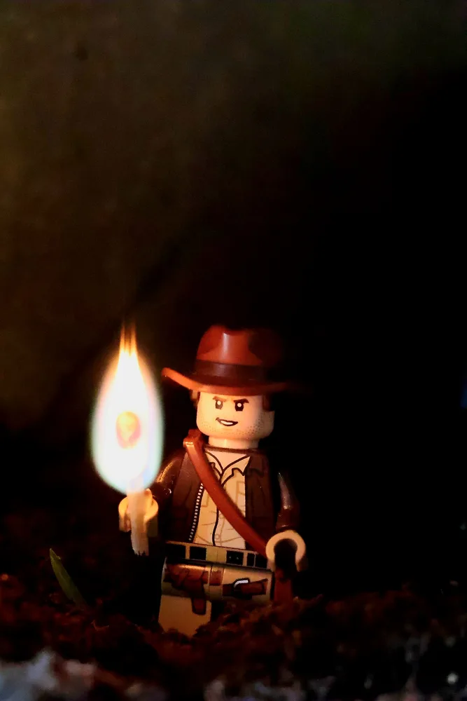 Indiana Jones Matchstick: LEGO photography by Lewis Pritchard