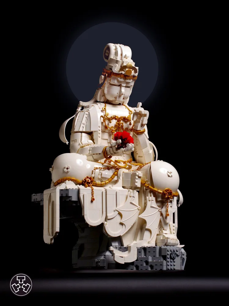 Seated Avalokitesvara Bodhisattva - LEGO MOC by Dicken Liu